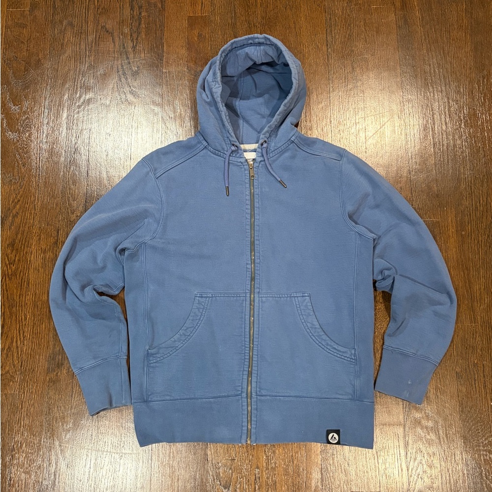 Blue Thick zip up hoodie